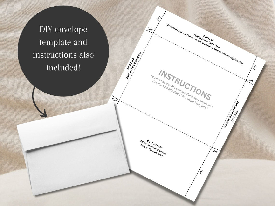 Elegant Printable Floral Birthday Card – Instant Digital Download