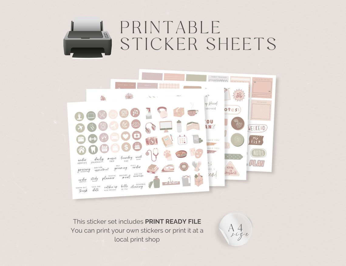 Everyday Digital Sticker Bundle – Pre‑Cropped PNGs for GoodNotes, Notability & iPad