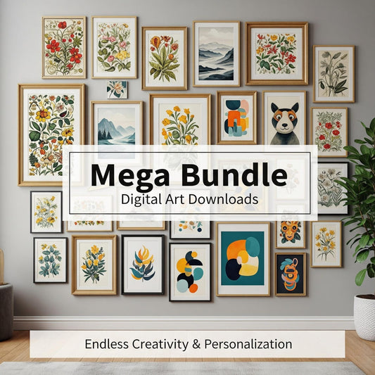 150,000+ Eclectic Maximalist Gallery Wall Art Prints – Instant Digital Download