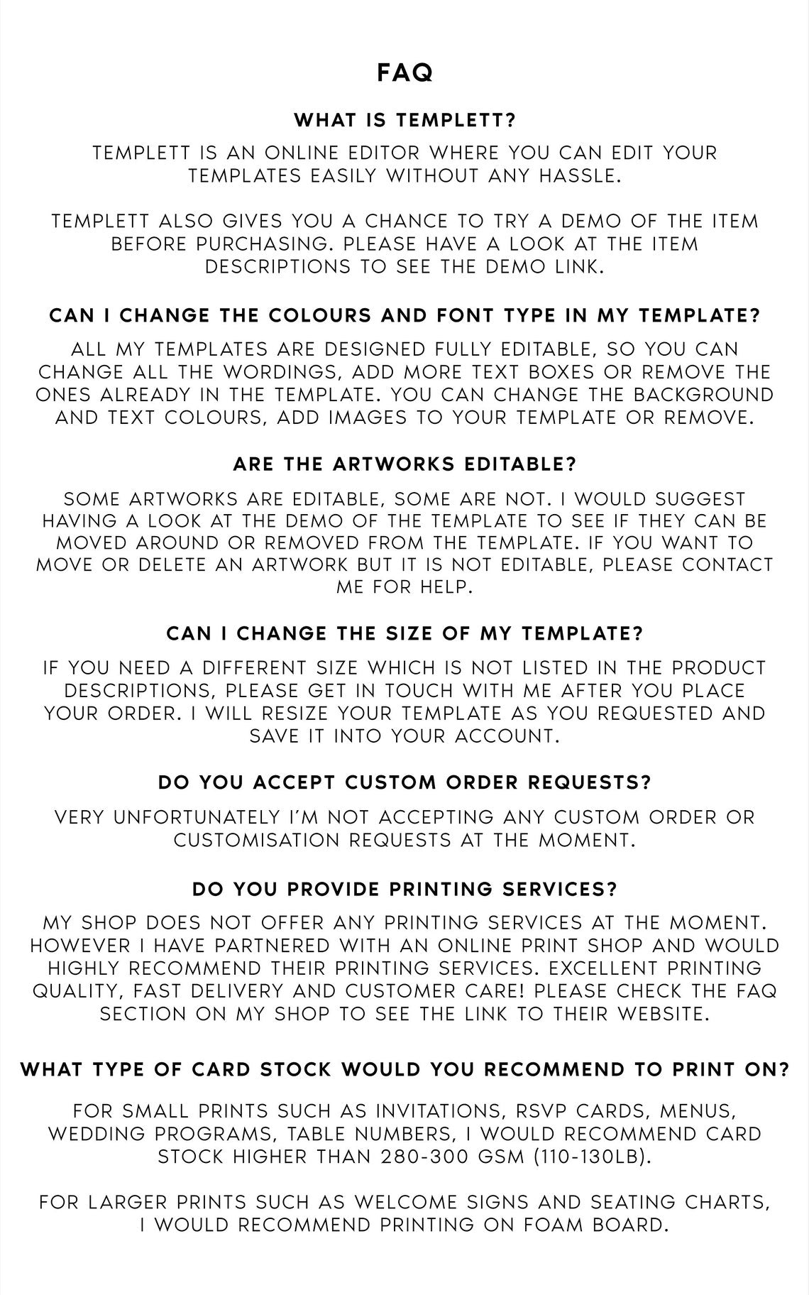 Minimalist Wedding Menu | Modern Script | Editable & Printable | DIY Reception