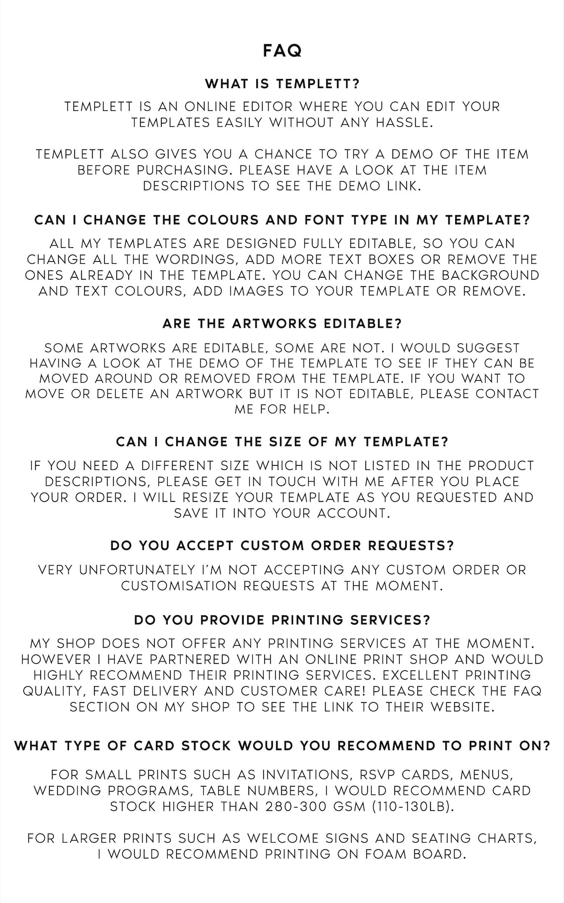 Printable Wedding Menu | Elegant & Editable | Instant Download