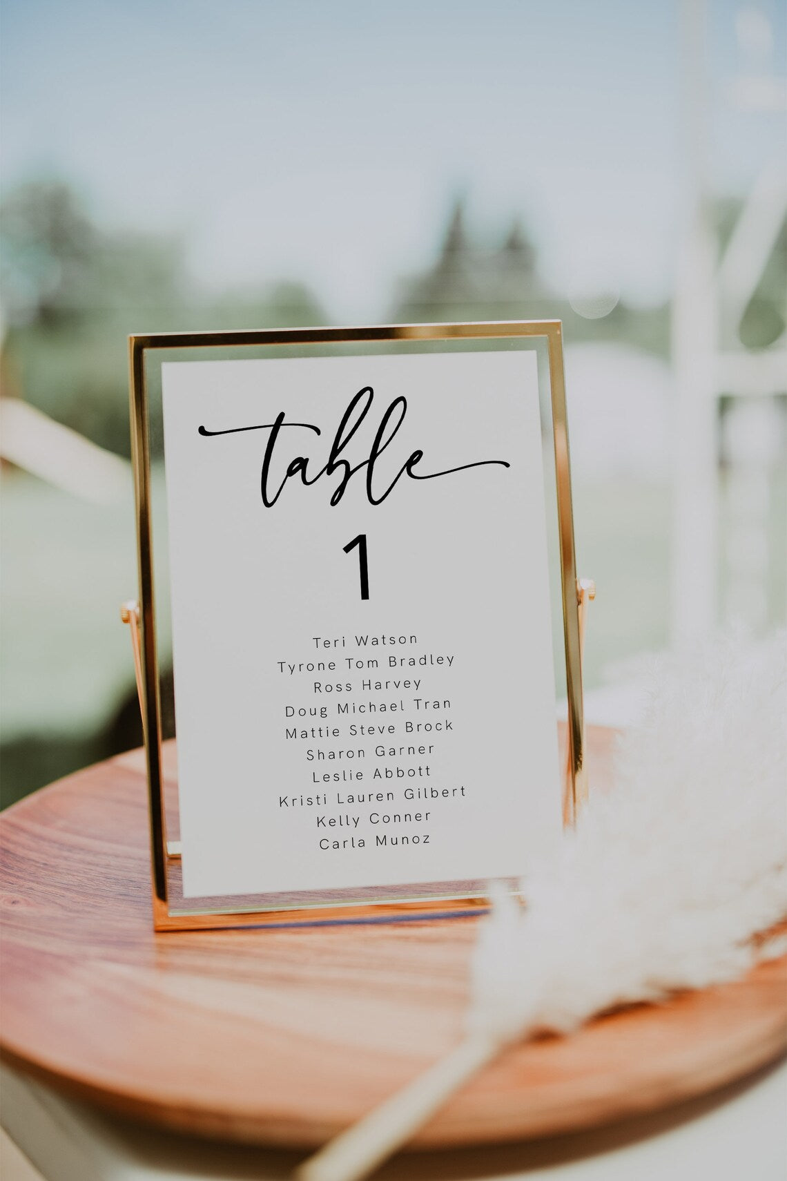 Modern Minimalist Wedding Seating Chart | Editable Template | Instant Download