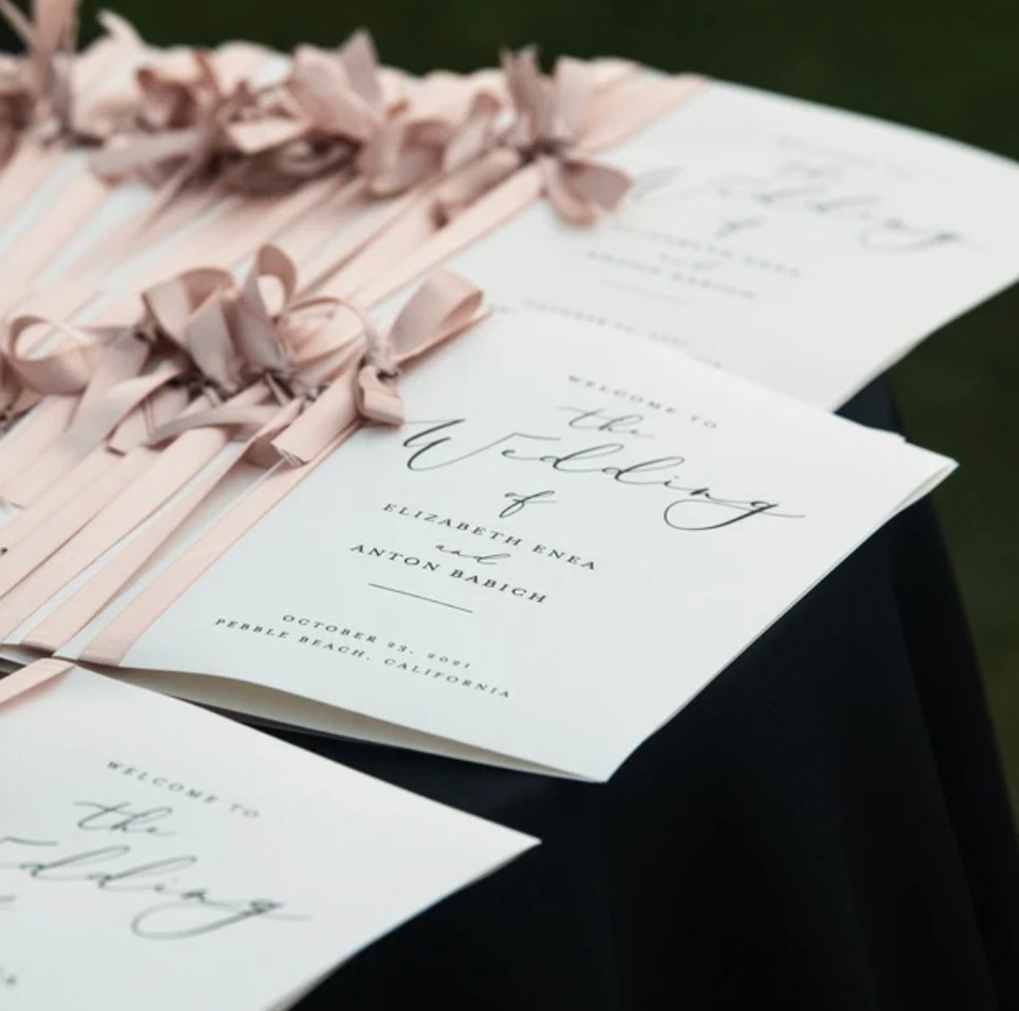 Minimalist Wedding Program | Editable Download