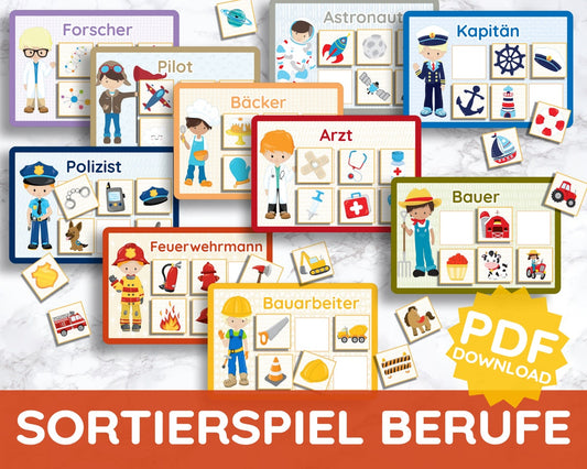 Professions & Characteristics Cards – Digital Download Educational Set