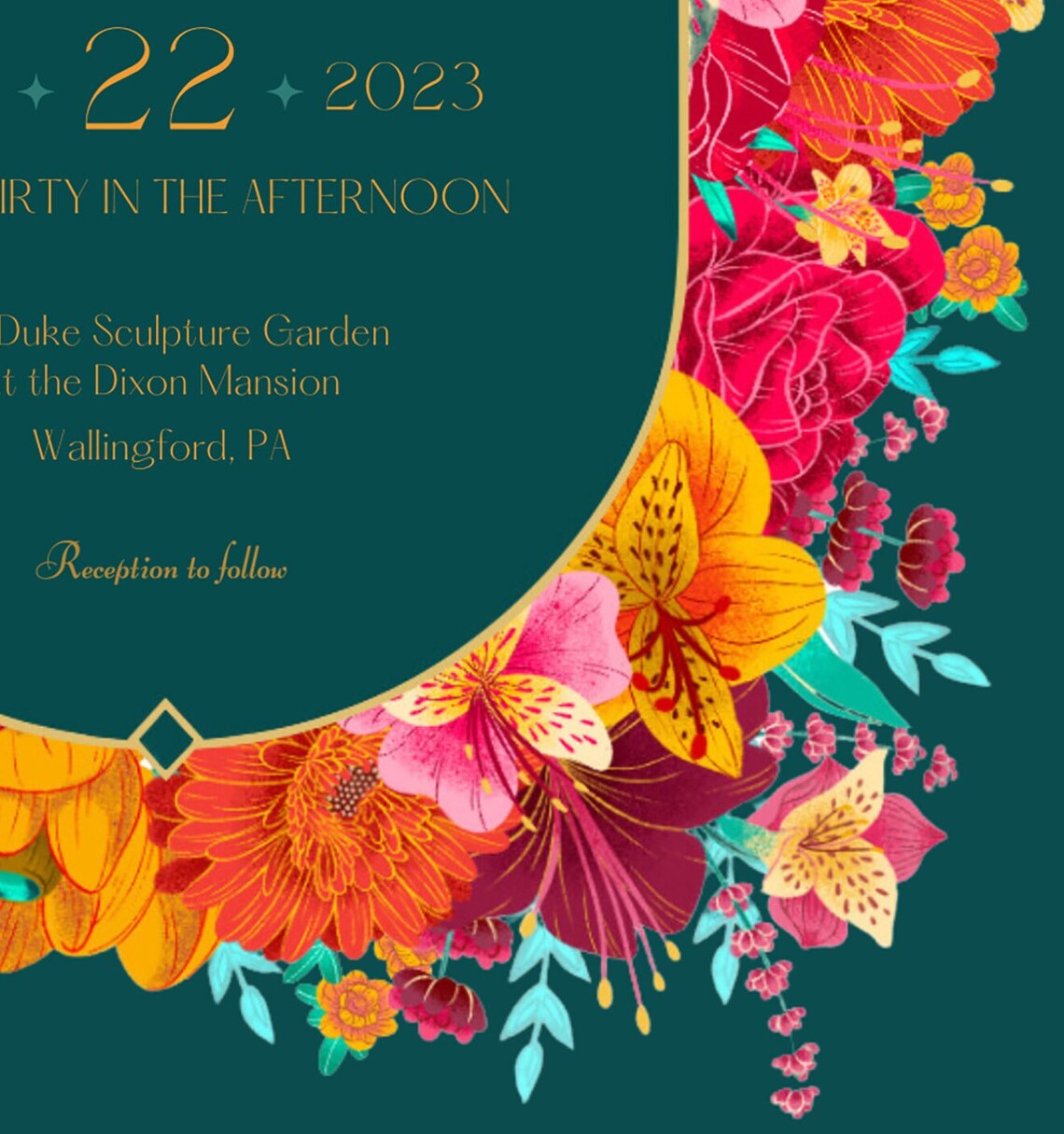 Luxury Gemstone Wedding Invite | Customizable Floral Stationery