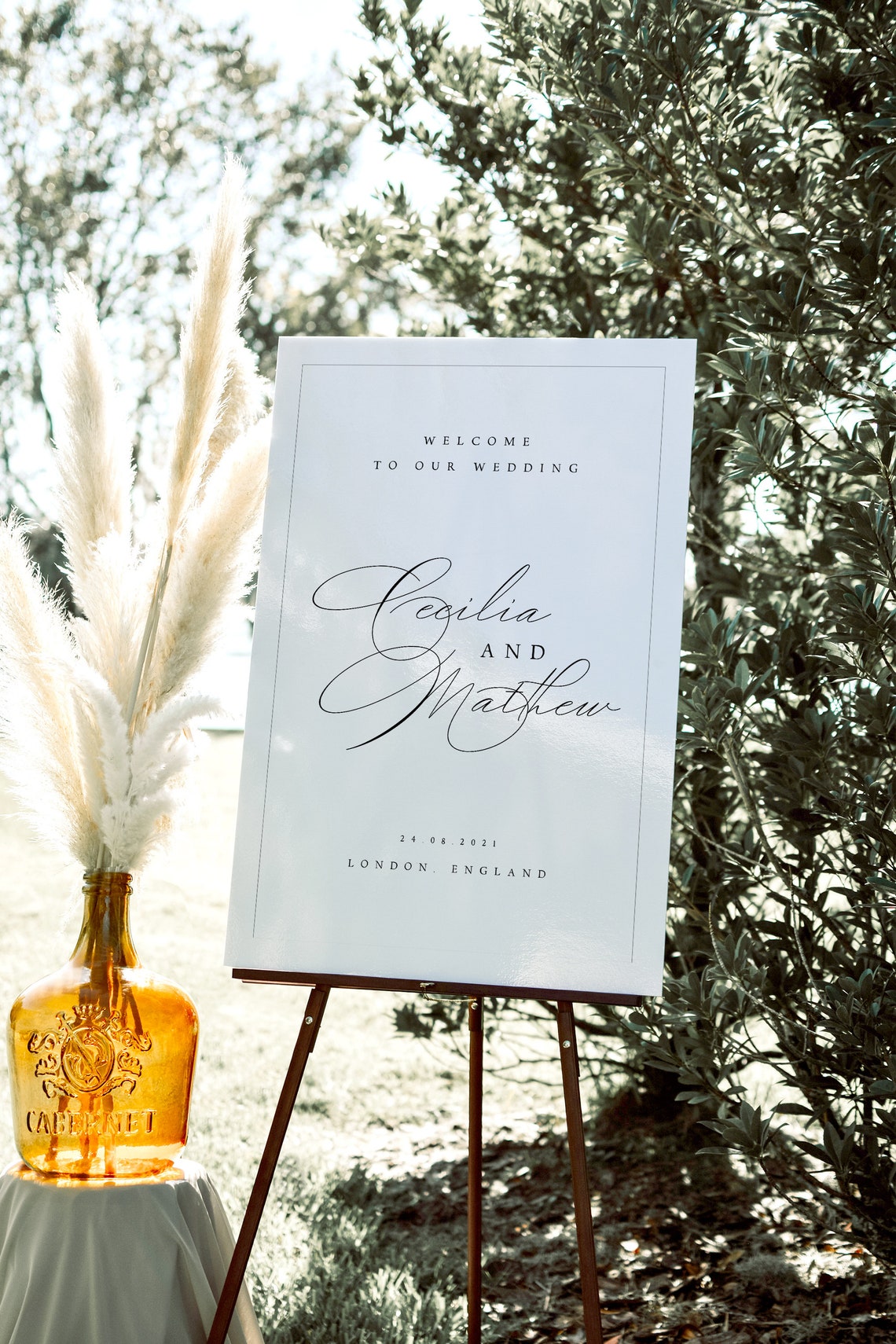 Wedding Welcome Sign – Editable Digital Download
