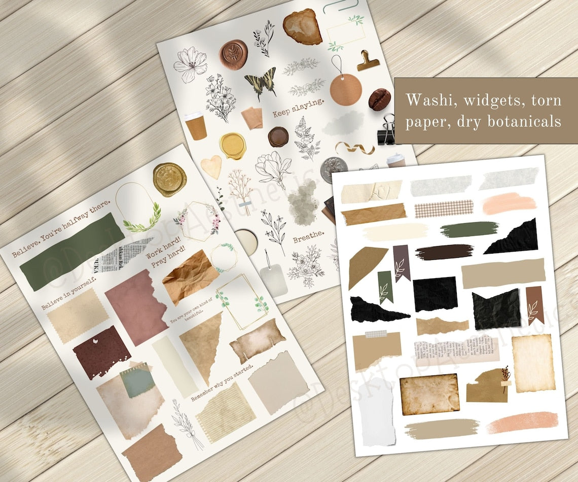 “180 Digital Journal Stickers – Pre‑Cropped PNGs for GoodNotes, Notability & iPad Journals”