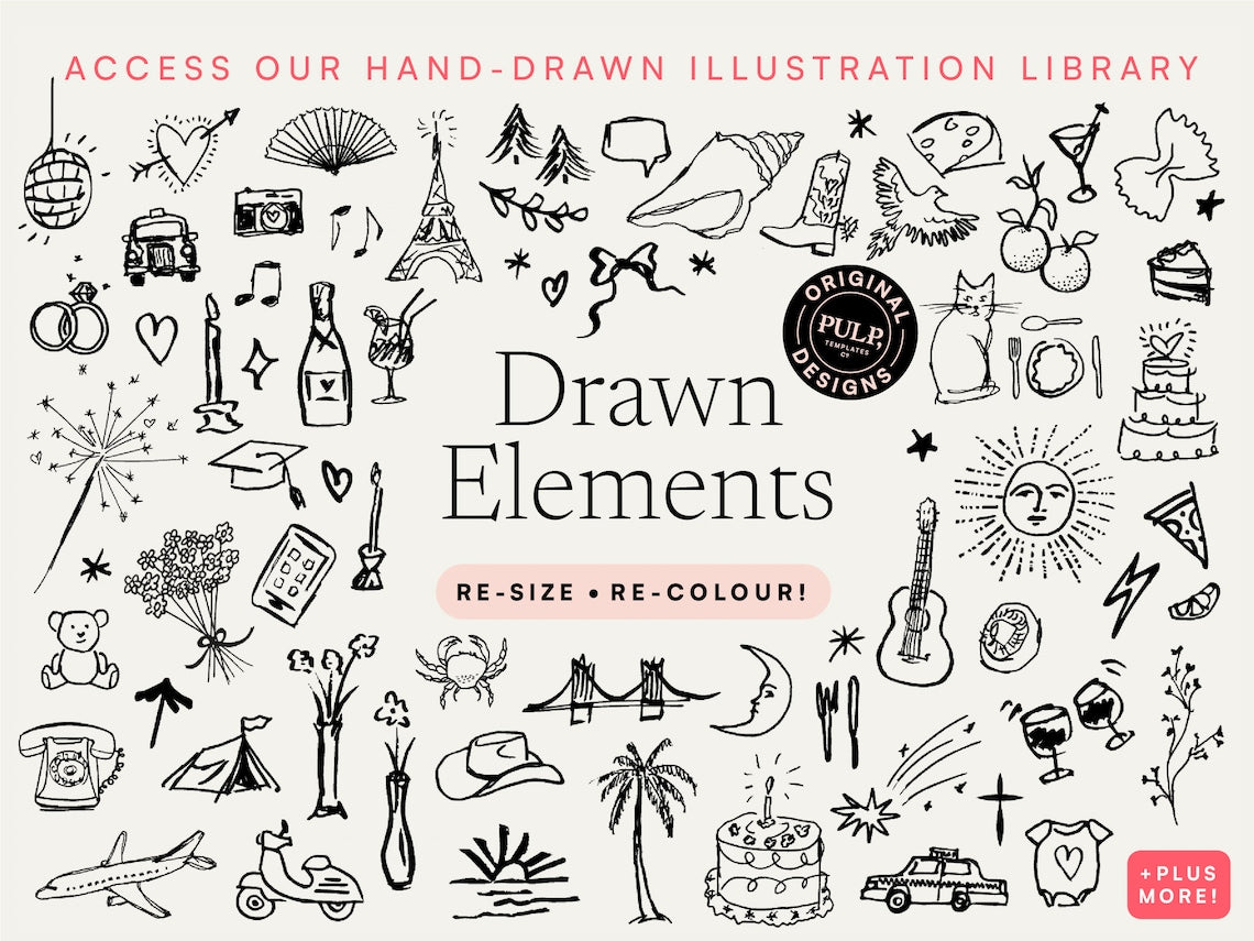 Save the Date | Whimsical Blue Scribble Invitation