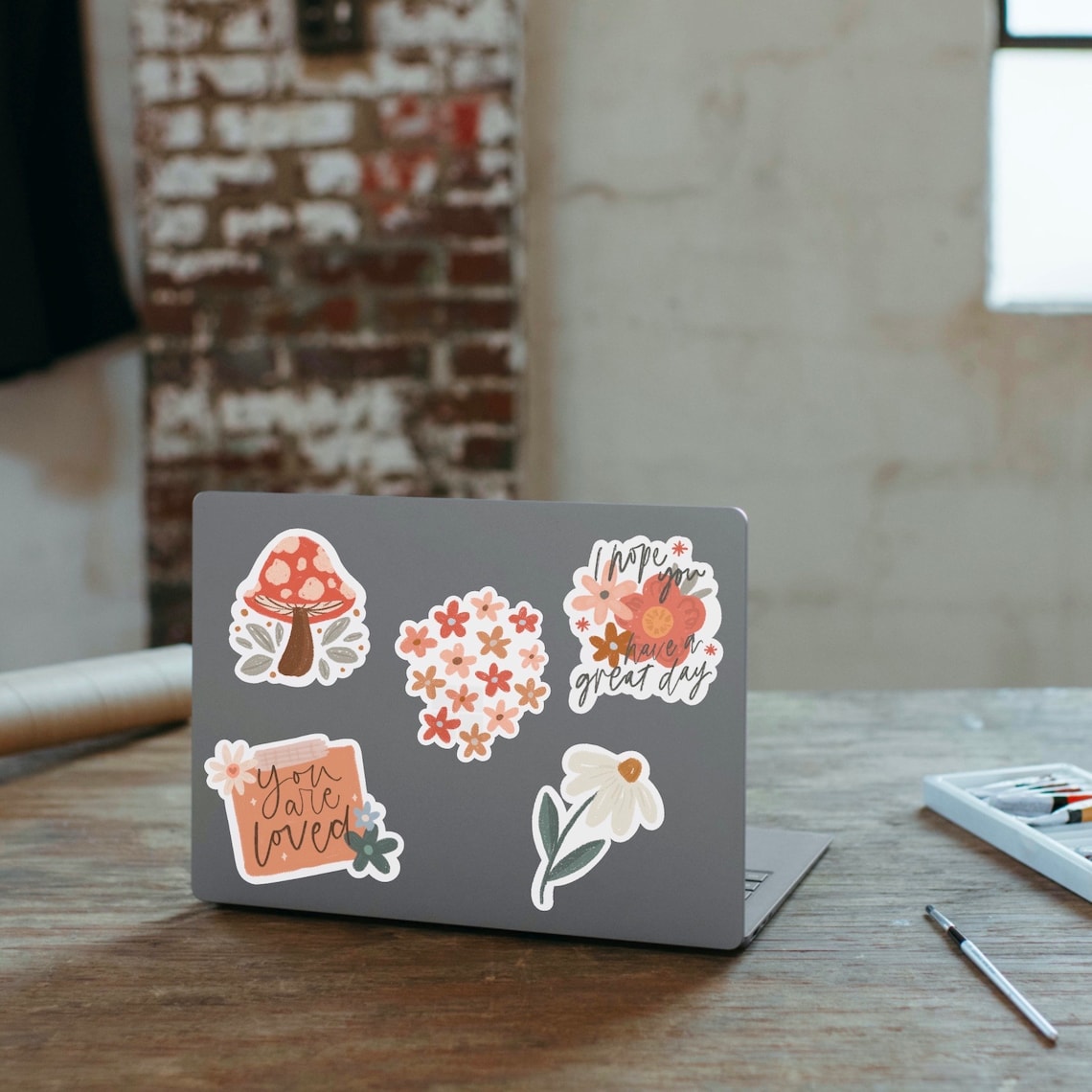 “Cute Floral Printable Sticker Pack – Sweet Colorful Flowers for Print & Digital Journals”