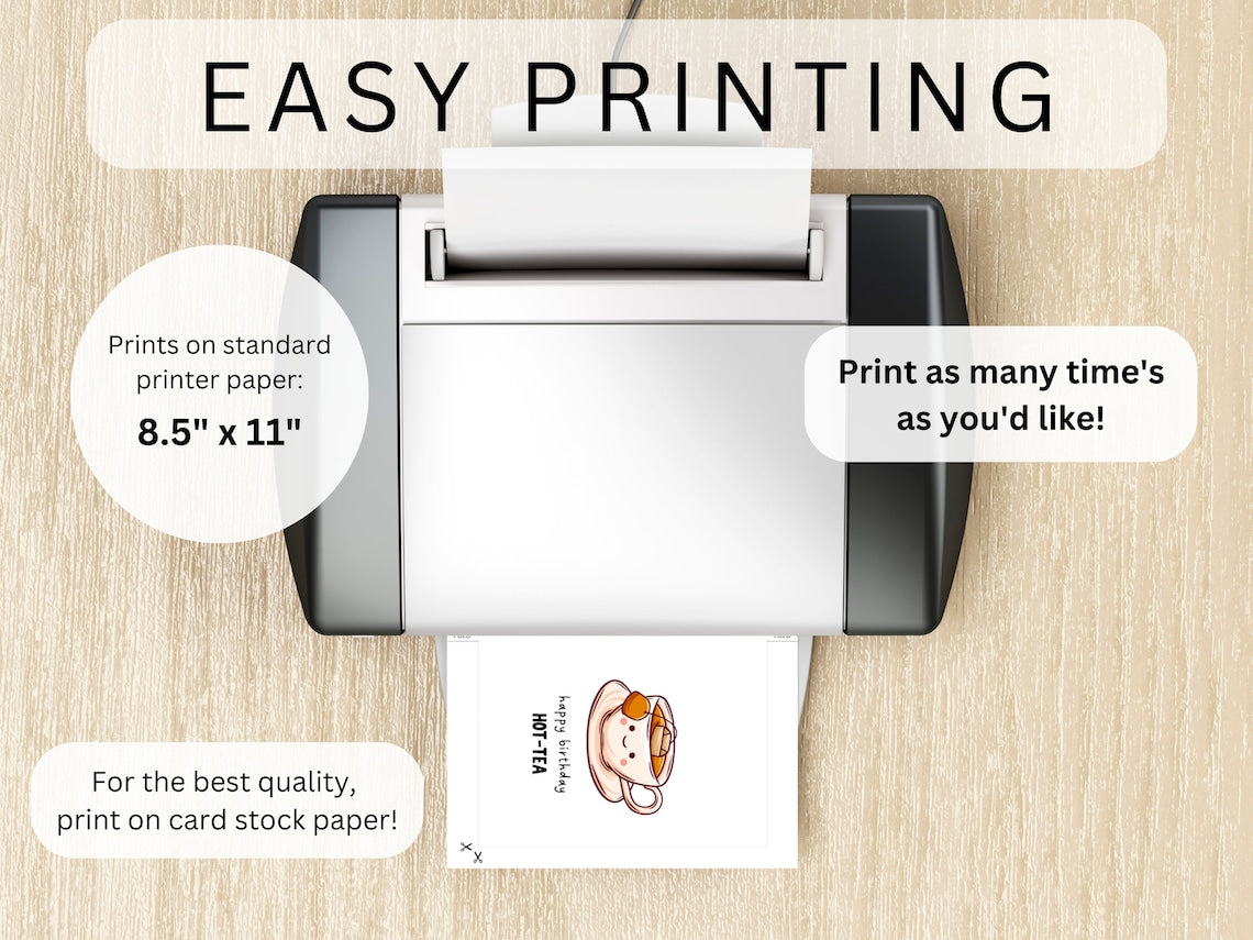 Printable Funny Birthday Card – Instant Digital Download