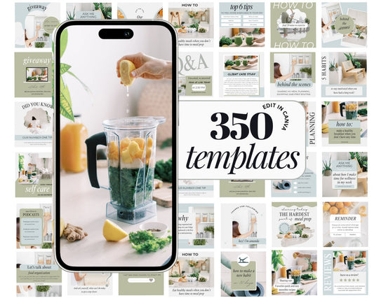 Instagram Social Media Kit – Editable Templates for Food & Nutrition Brands