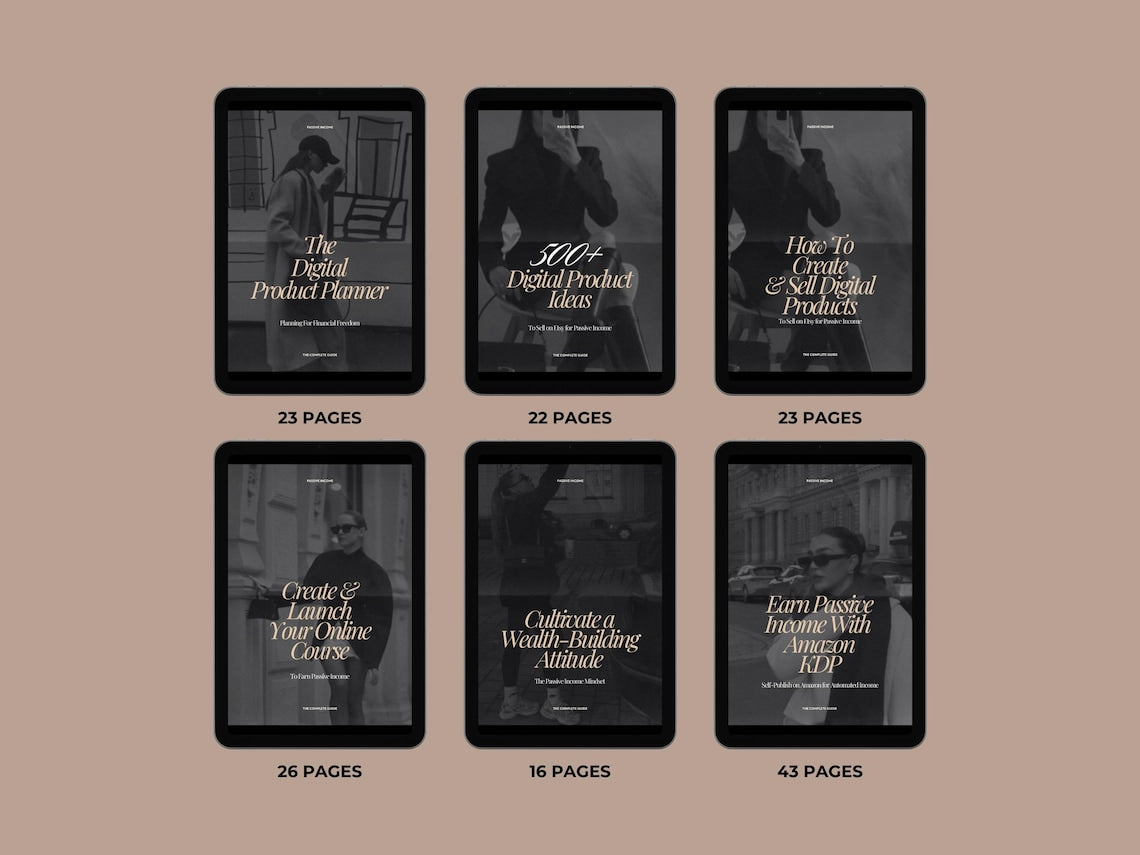 Passive Income eBook Bundle | MRR Resell Rights + Faceless Photos