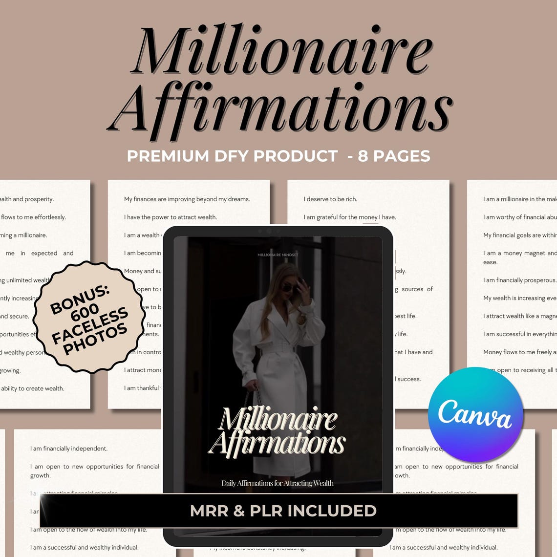 “Millionaire’s Affirmations” – Instant Download e‑Book to Unlock Abundance