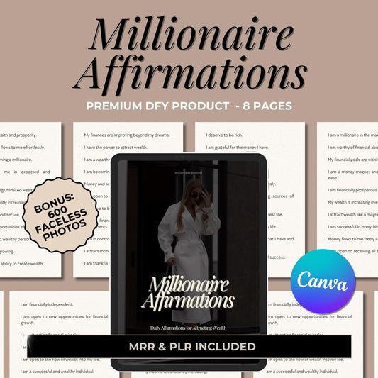 “Millionaire’s Affirmations” – Instant Download e‑Book to Unlock Abundance