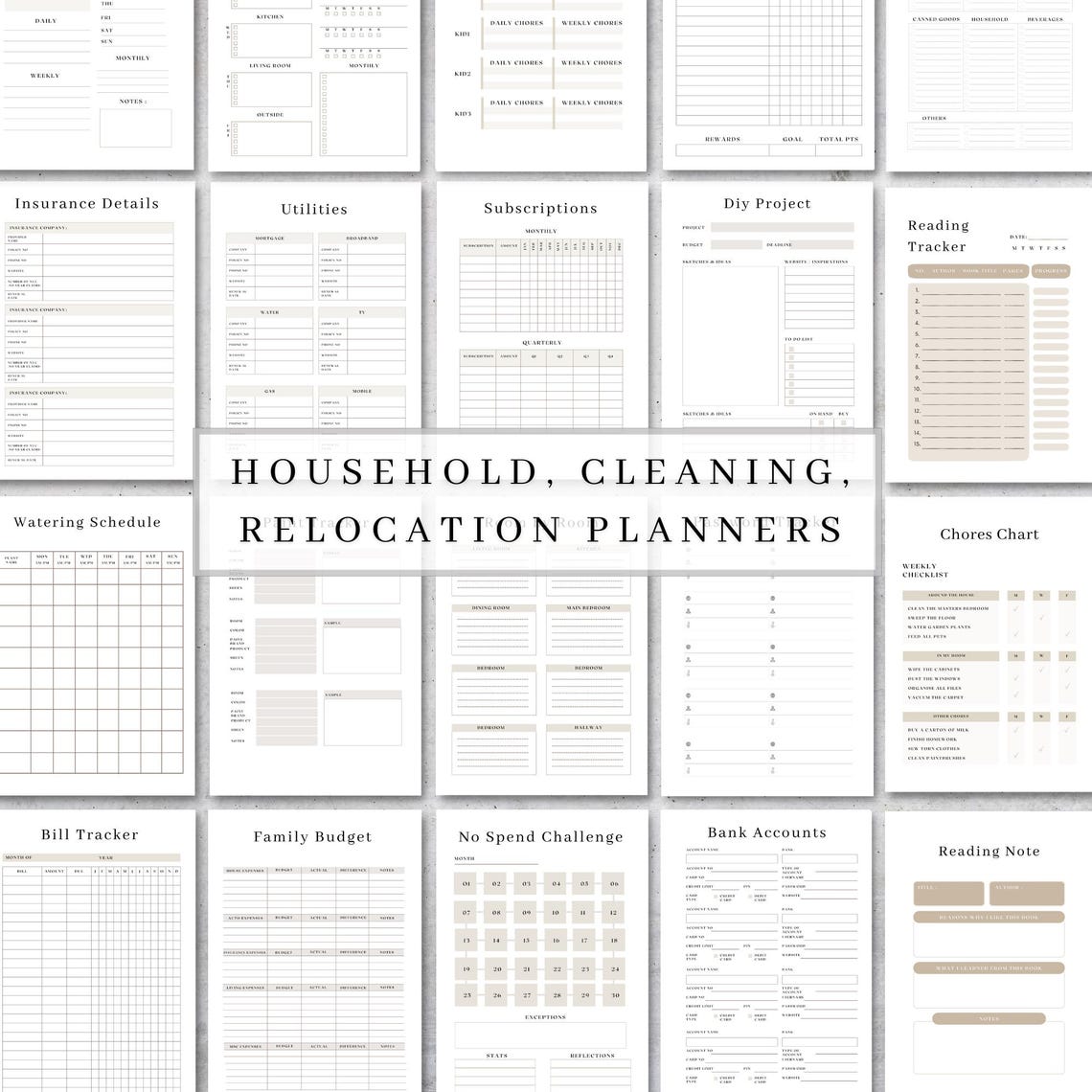 Ultimate Life Planner – All‑in‑One Digital Download (Undated / Edit & Print)