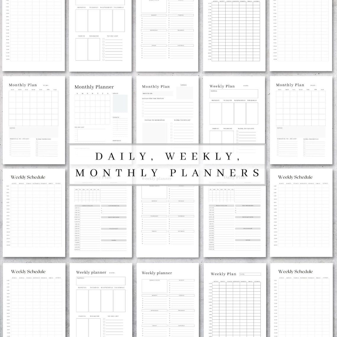 Ultimate Life Planner – All‑in‑One Digital Download (Undated / Edit & Print)