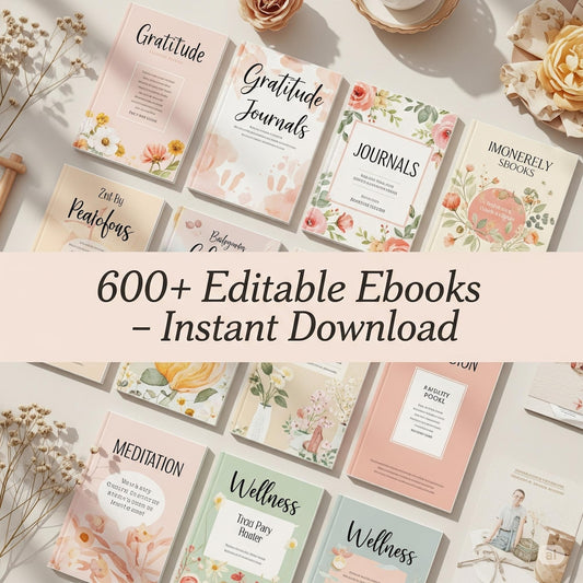600+ eBook Bundle – Editable PLR & MRR Resell Rights for Business, Fitness & Self‑Help