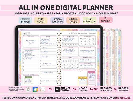 Universal All-in-One Digital Planner 2026–2027 – Complete 2-Year Edition