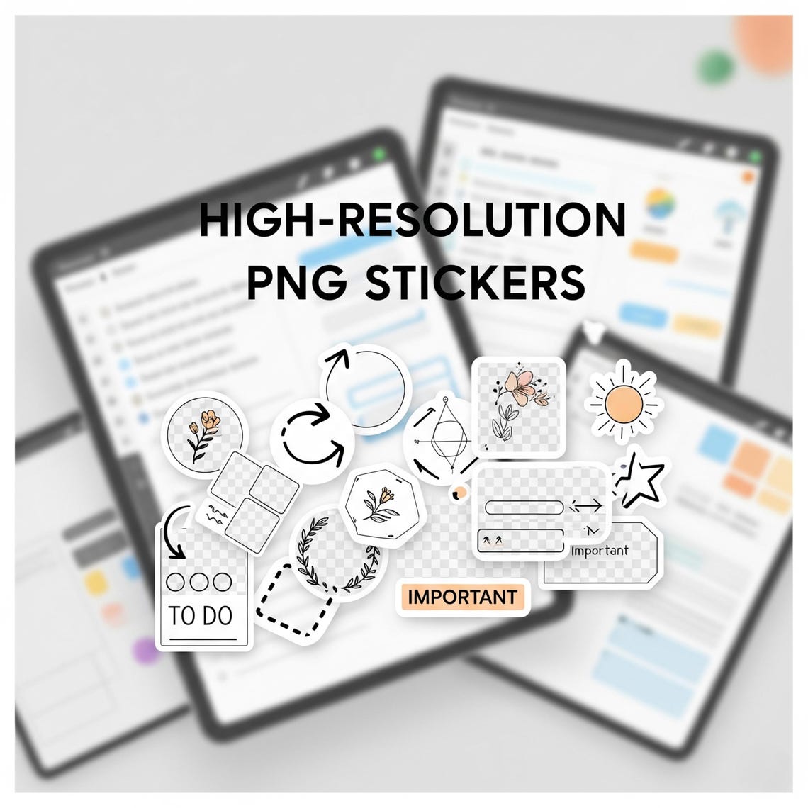 Mega Bundle • 60,000+ Digital Stickers for iPad • GoodNotes & Notability Compatible