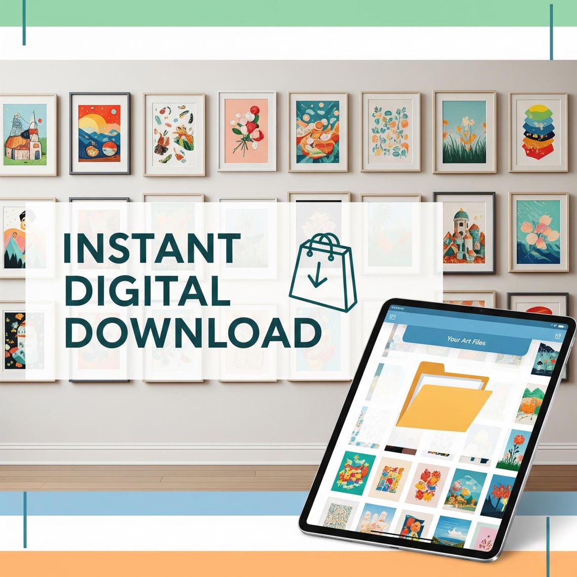 150,000+ Eclectic Maximalist Gallery Wall Art Prints – Instant Digital Download