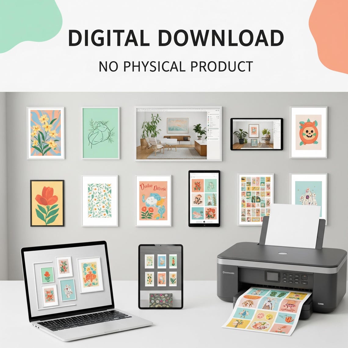 150,000+ Eclectic Maximalist Gallery Wall Art Prints – Instant Digital Download