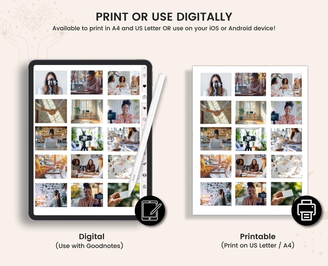 Vision Board & Visualization Kit – Printable Manifestation Materials