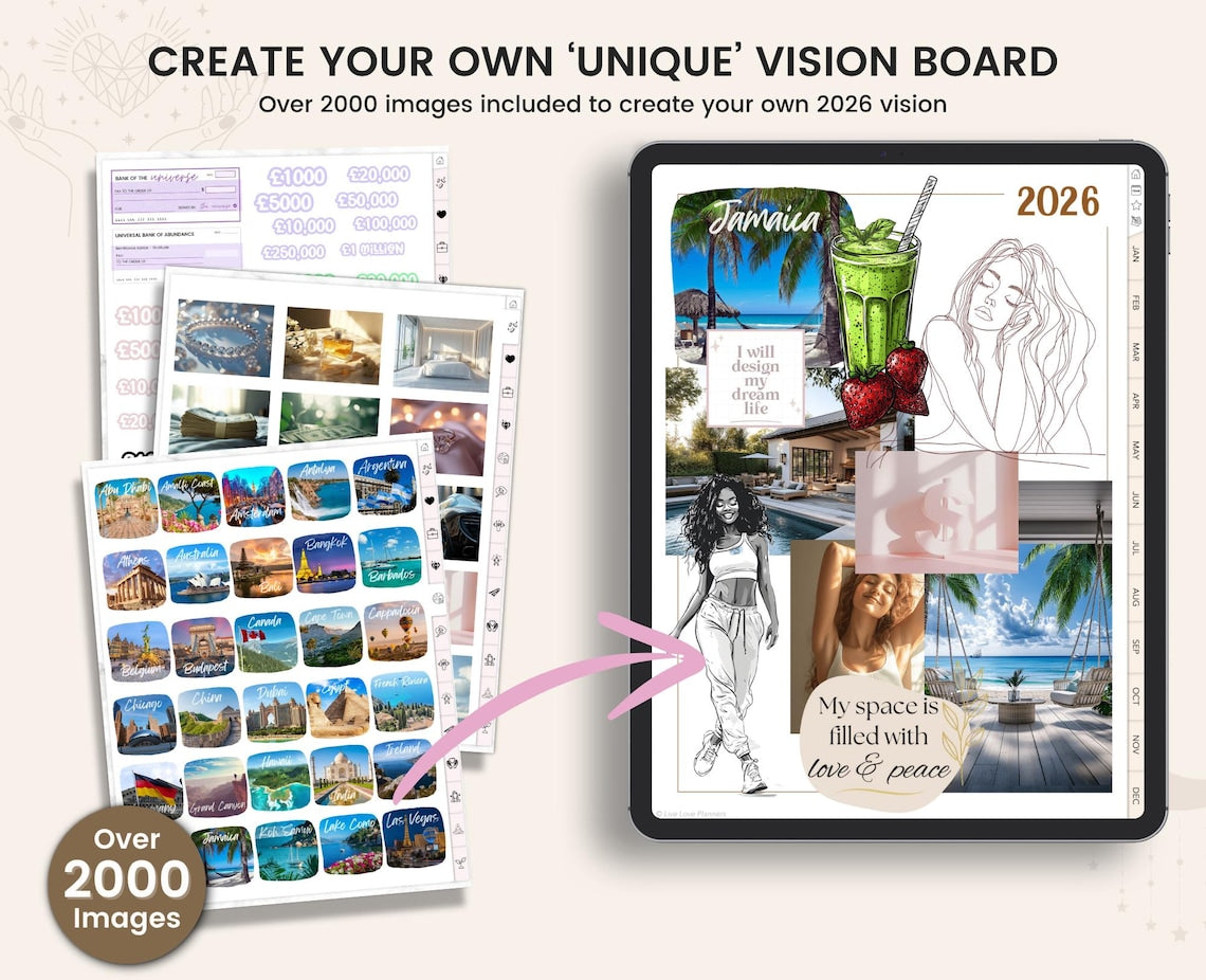 Vision Board & Visualization Kit – Printable Manifestation Materials