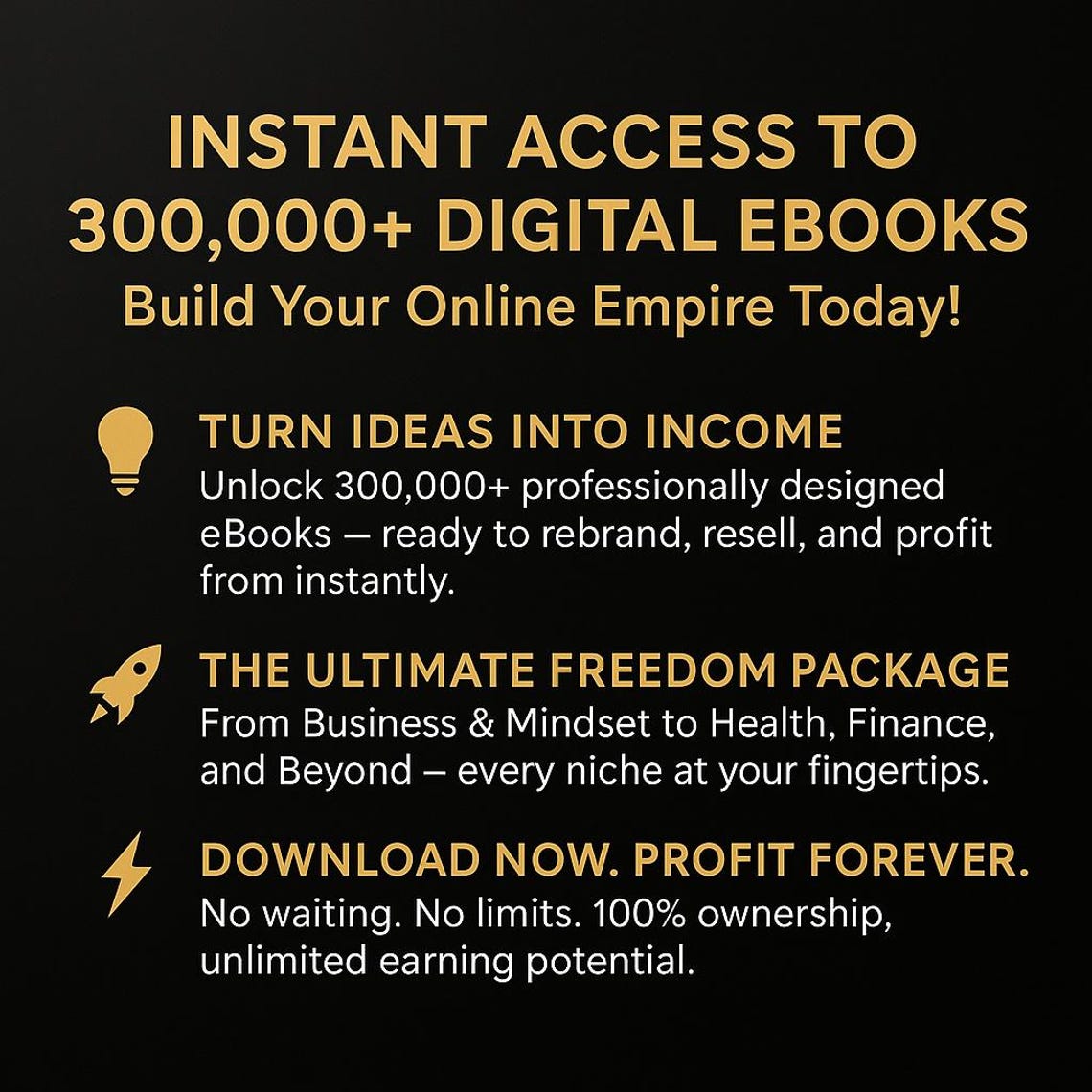 300,000+ eBooks Mega Bundle — Instant Digital Download