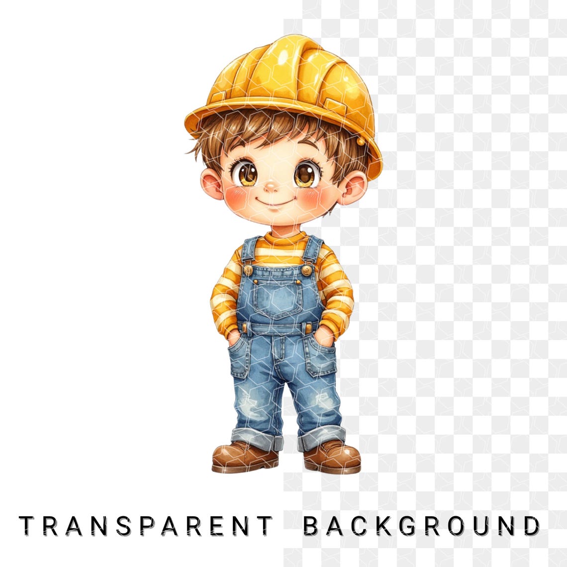 Construction-Theme Birthday Clipart Bundle – Kids Party Graphics Instant Download