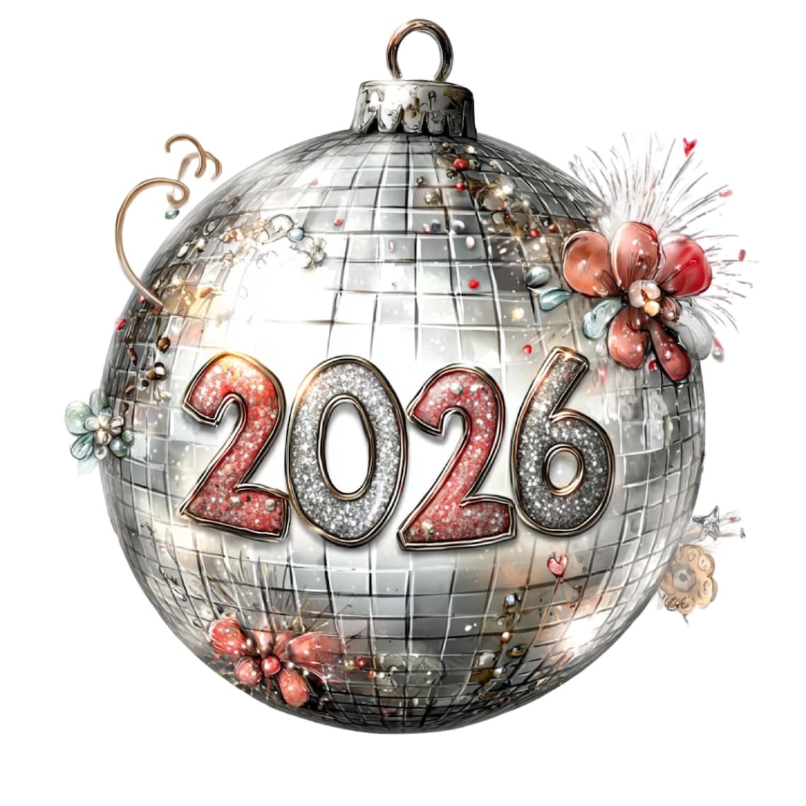 New Year 2026 Clipart Bundle – Festive Holiday PNG/JPG Illustrations, Instant Download