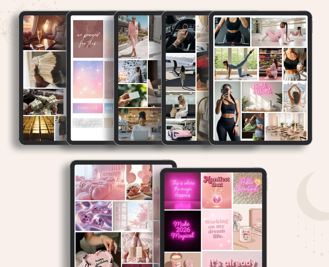 Vision Board & Visualization Kit – Printable Manifestation Materials