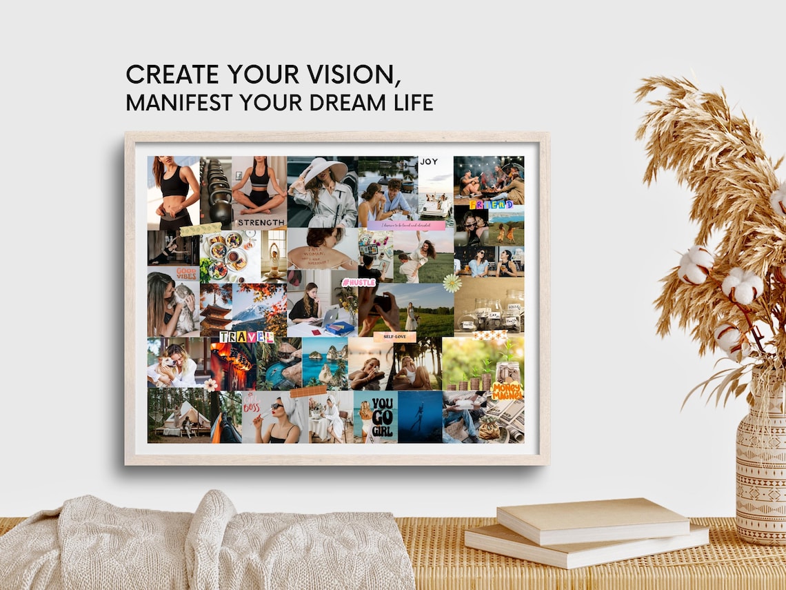 2026 Vision Board & Manifestation Kit – Printable Goal Setting Pack