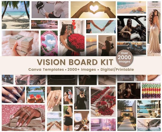 Vision Board & Visualization Kit – Printable Manifestation Materials