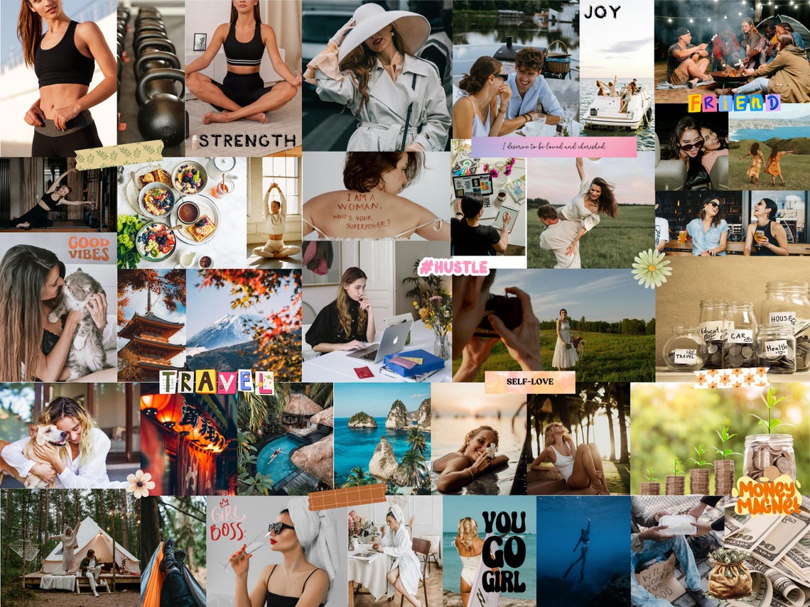 2026 Vision Board & Manifestation Kit – Printable Goal Setting Pack