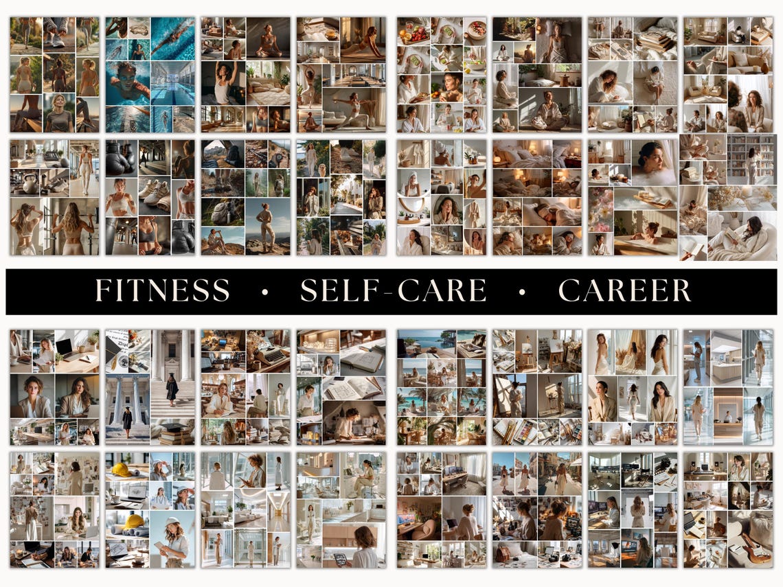 2026 Vision Board & Manifestation Kit – Printable & Digital Goal Setting Pack